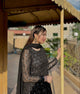 Black Faux Blooming Anarkali Style Sarara Suit Set