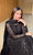 Black Faux Blooming Anarkali Style Sarara Suit Set