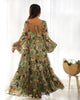 Sunaina Pista Colourfull Floral Gown Digital Printed Faux Georgette DKB-267
