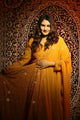 PREMIUM*READYMADE*ANARKALI*SUIT*SET  masterd yellow 115